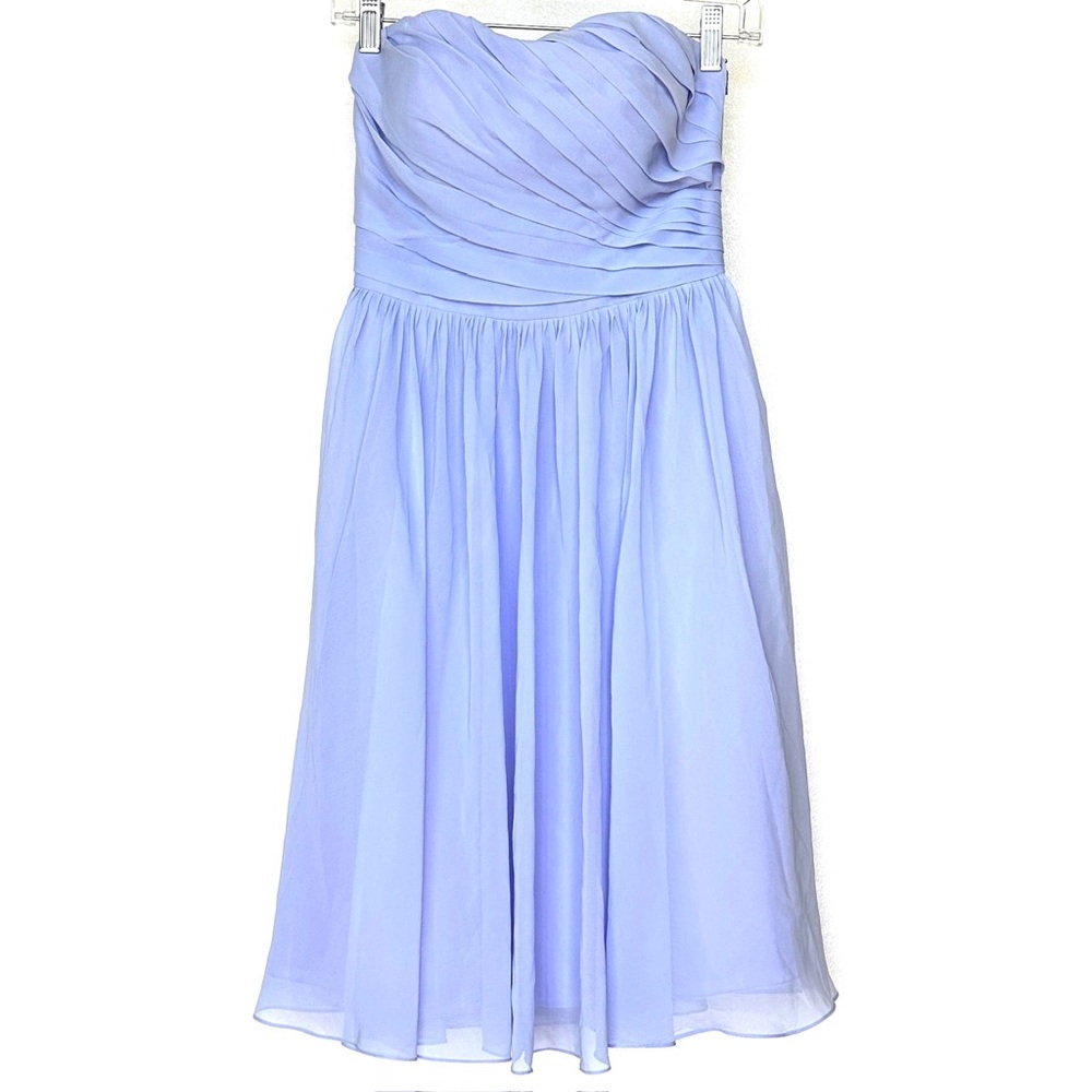 Elegant Strapless Lavender Dress